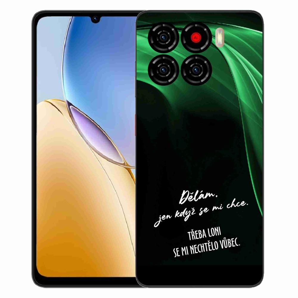 ZTE Blade A56 zselés borító mmCase - vicces szöveg 12 fekete háttér
