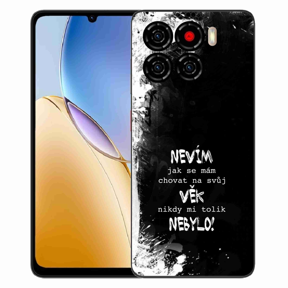 ZTE Blade A56 zselés borító mmCase - vicces szöveg 14 fekete háttér