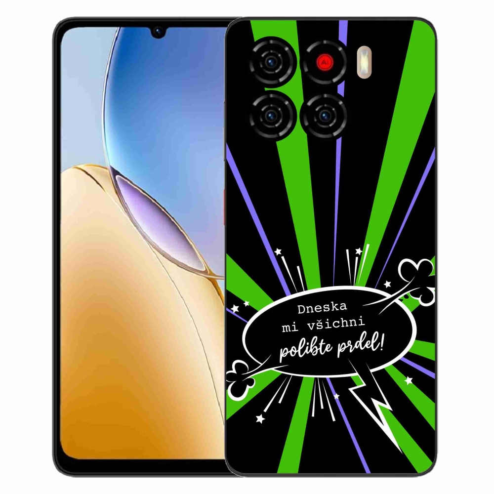 ZTE Blade A56 zselés borító mmCase - vicces szöveg 15 fekete háttér