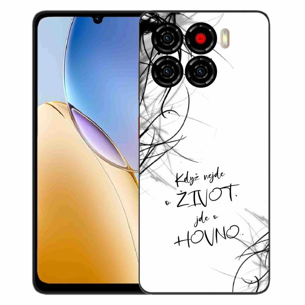 ZTE Blade A56 zselés borító mmCase - vicces szöveg 16 fehér háttér