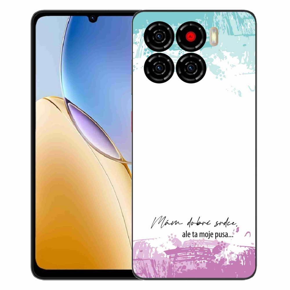 ZTE Blade A56 zselés borító mmCase - vicces szöveg 3 fehér háttérrel