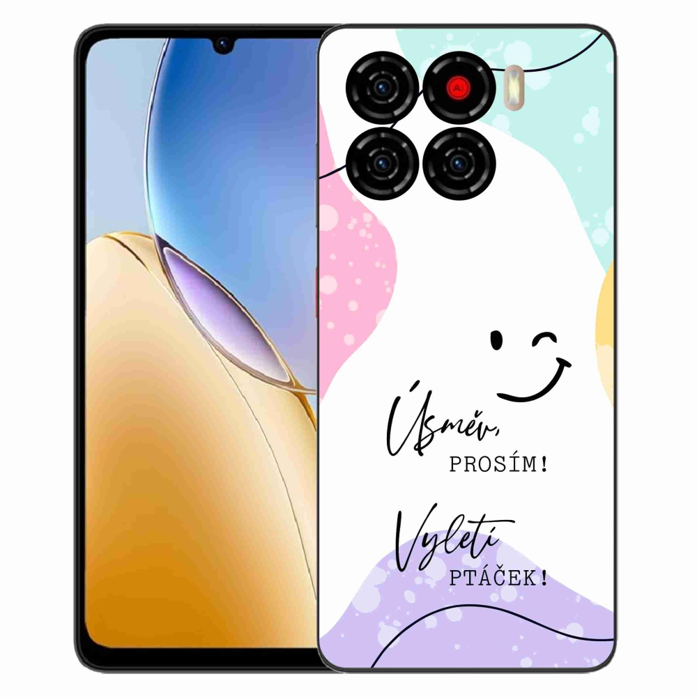 ZTE Blade A56 zselés borító mmCase - vicces szöveg 4 fehér háttérrel