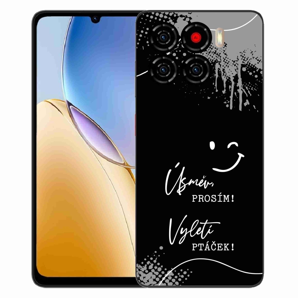 ZTE Blade A56 zselés borító mmCase - vicces szöveg 4 fekete háttérrel