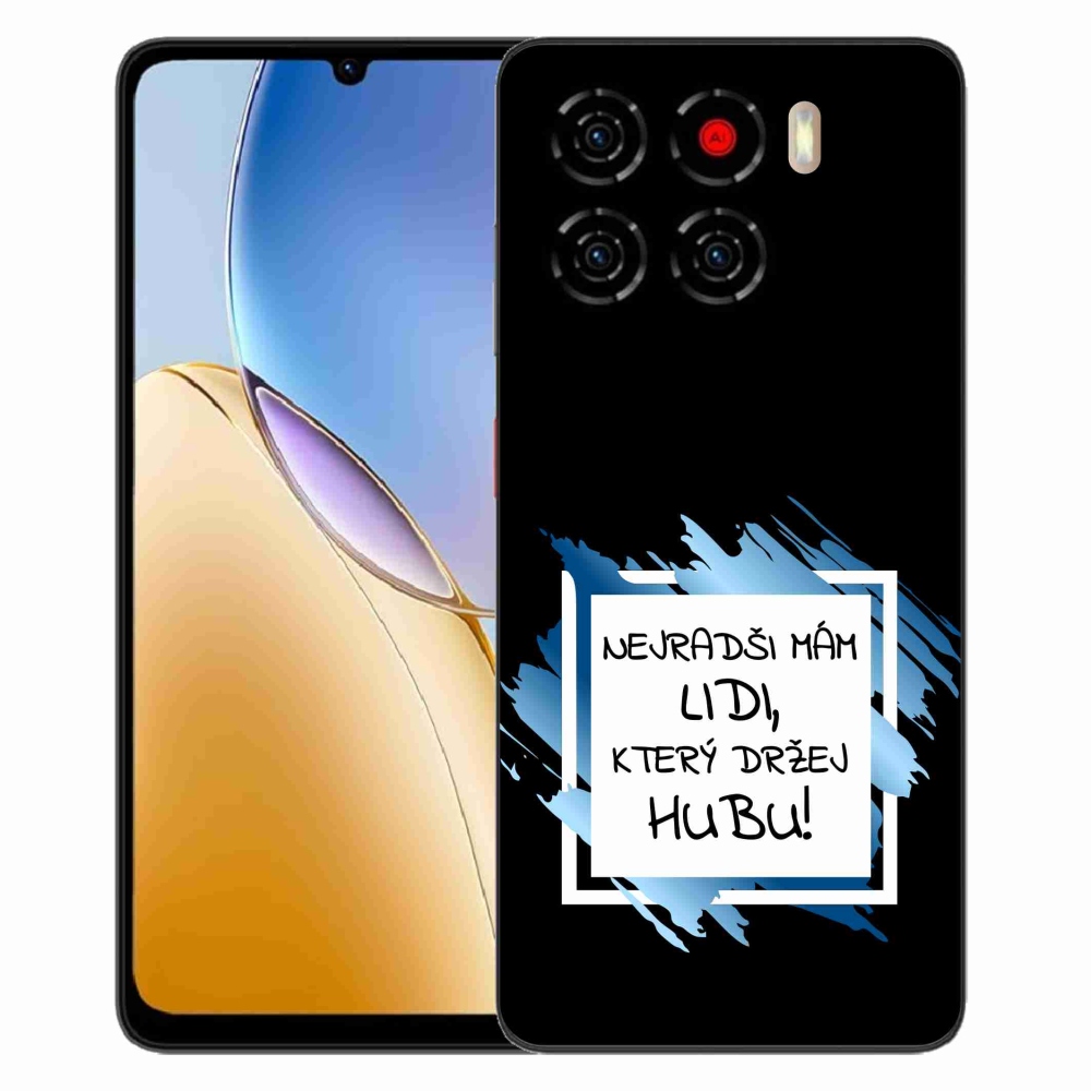 ZTE Blade A56 zselés borító mmCase - vicces szöveg 7 fekete-fehér háttérrel