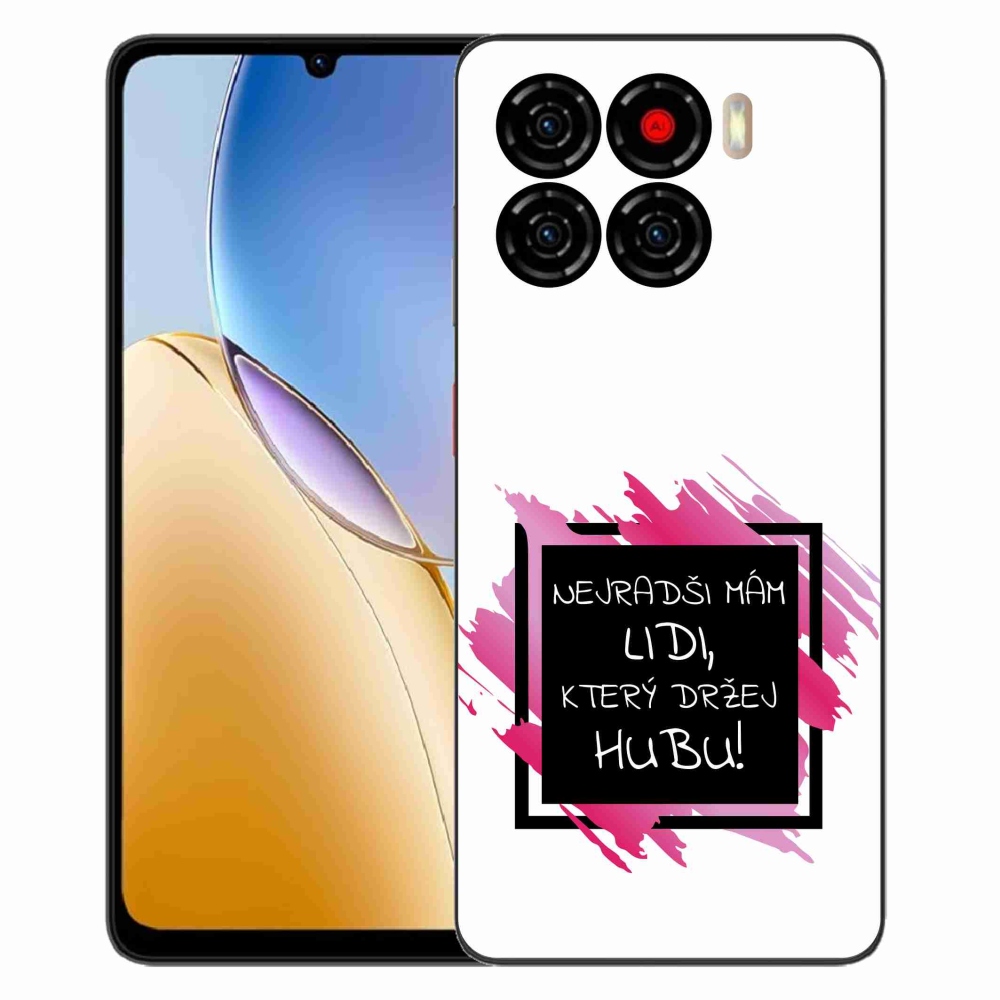 ZTE Blade A56 zselés borító mmCase - vicces szöveg 7 fekete-fehér háttérrel