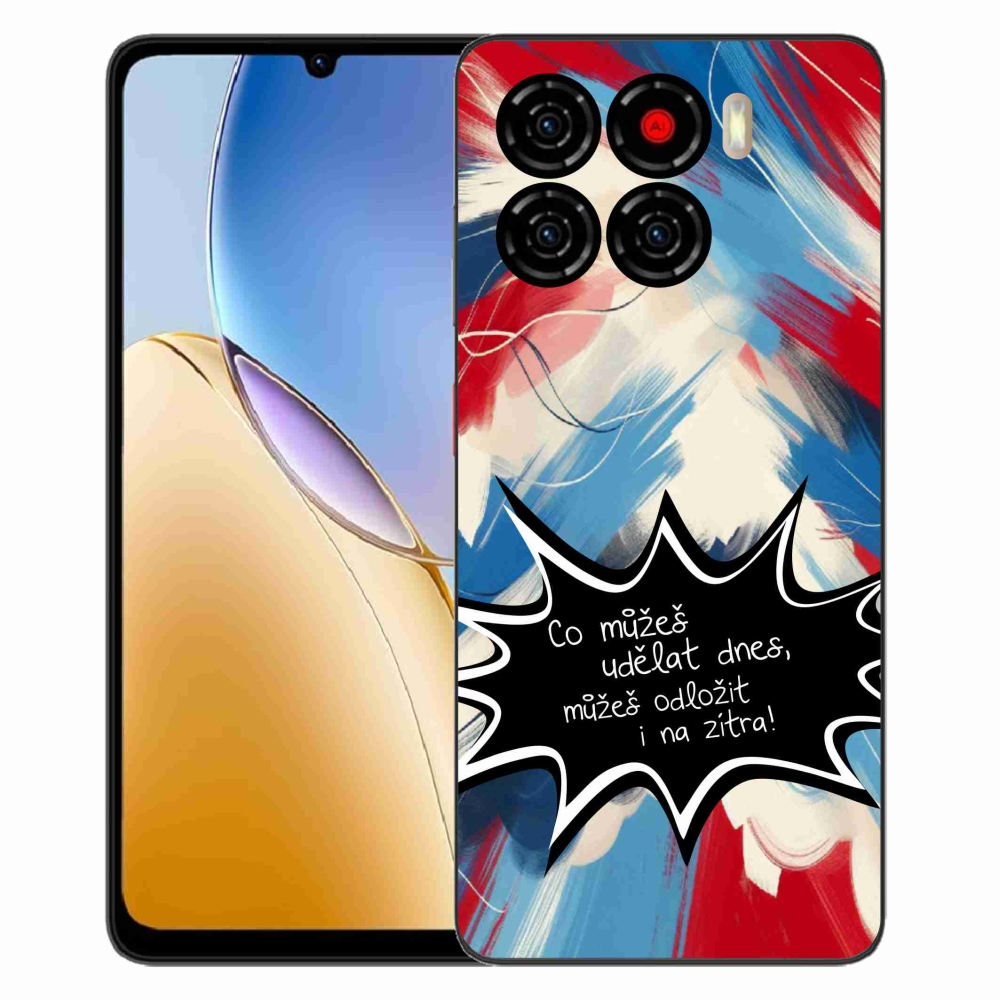 ZTE Blade A56 zselés borító mmCase - vicces szöveg 9 fekete háttér