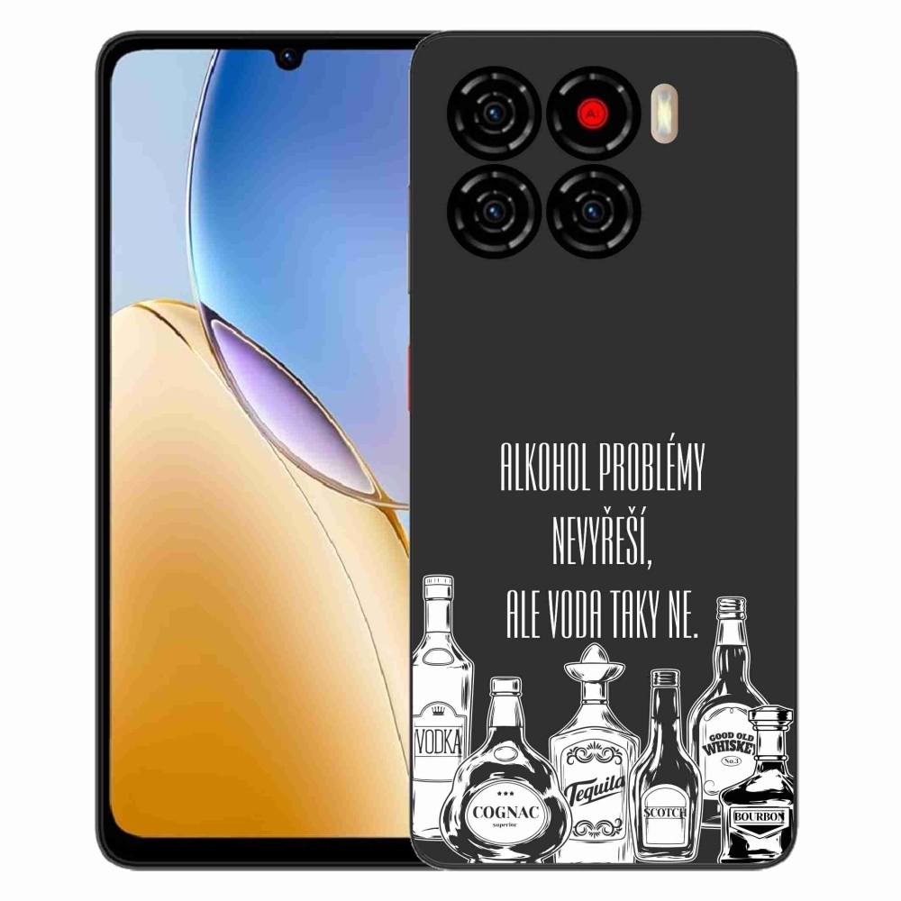 ZTE Blade A56 zselés borító mmCase - vicces szöveg fekete háttérrel