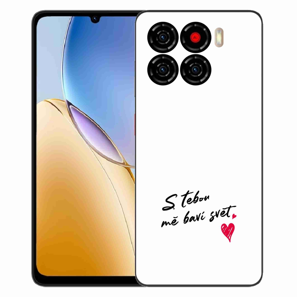 ZTE Blade A56 zselés borító mmCase - szerelmes szöveg 1 fehér háttér