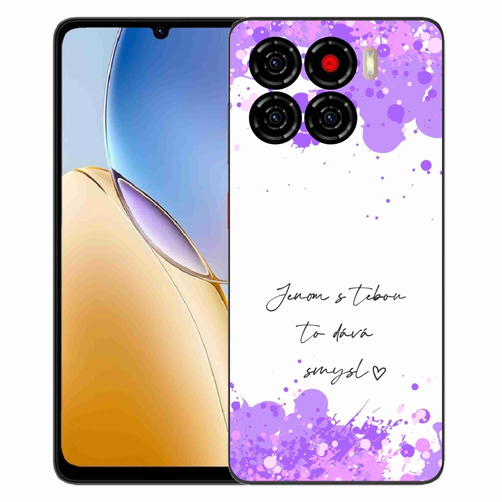 ZTE Blade A56 zselés borító mmCase - szerelmes szöveg fehér háttérrel