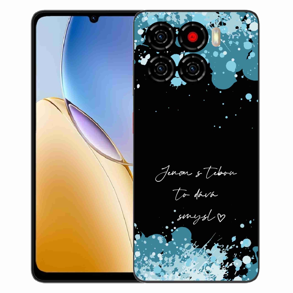 ZTE Blade A56 zselés borító mmCase - szerelmes szöveg fekete háttérrel