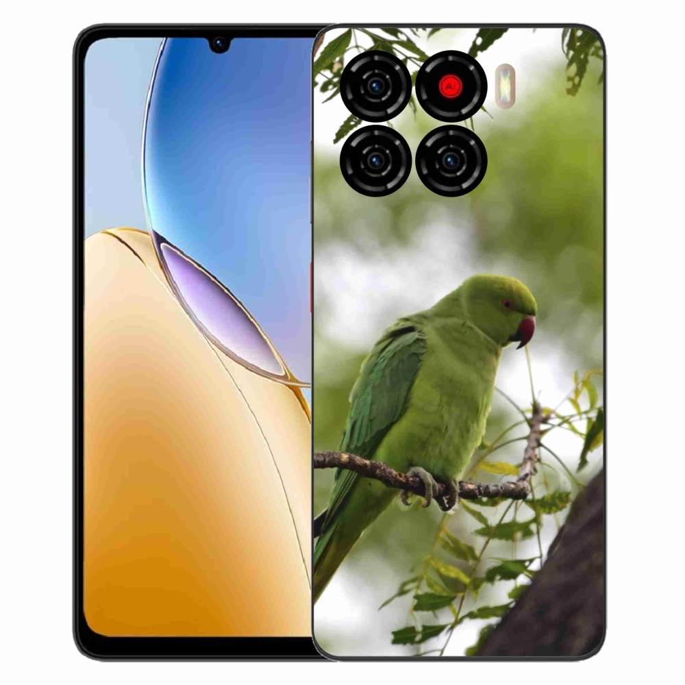 ZTE Blade A56 zselés tok mmCase - zöld papagáj