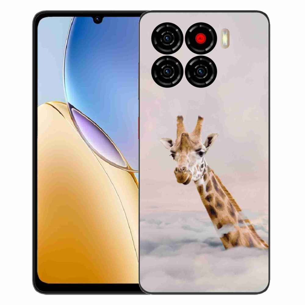 ZTE Blade A56 zselés borító mmCase - zsiráf a felhőkben