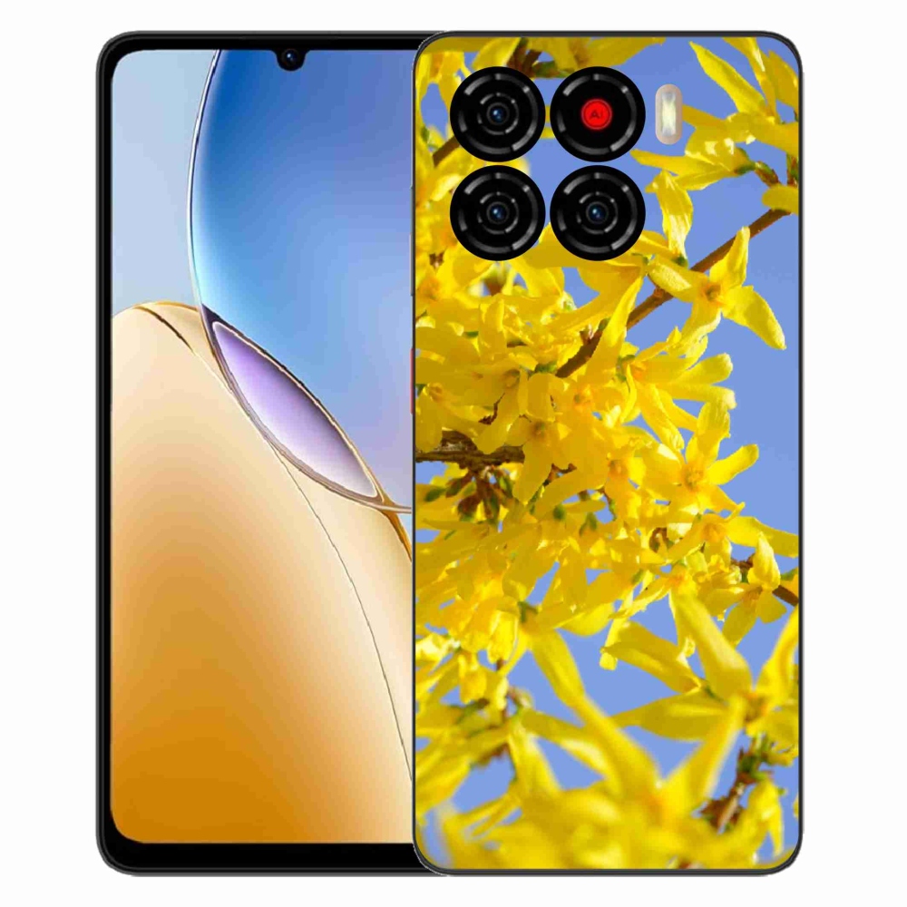 ZTE Blade A56 zselés tok mmCase - sárga virágok