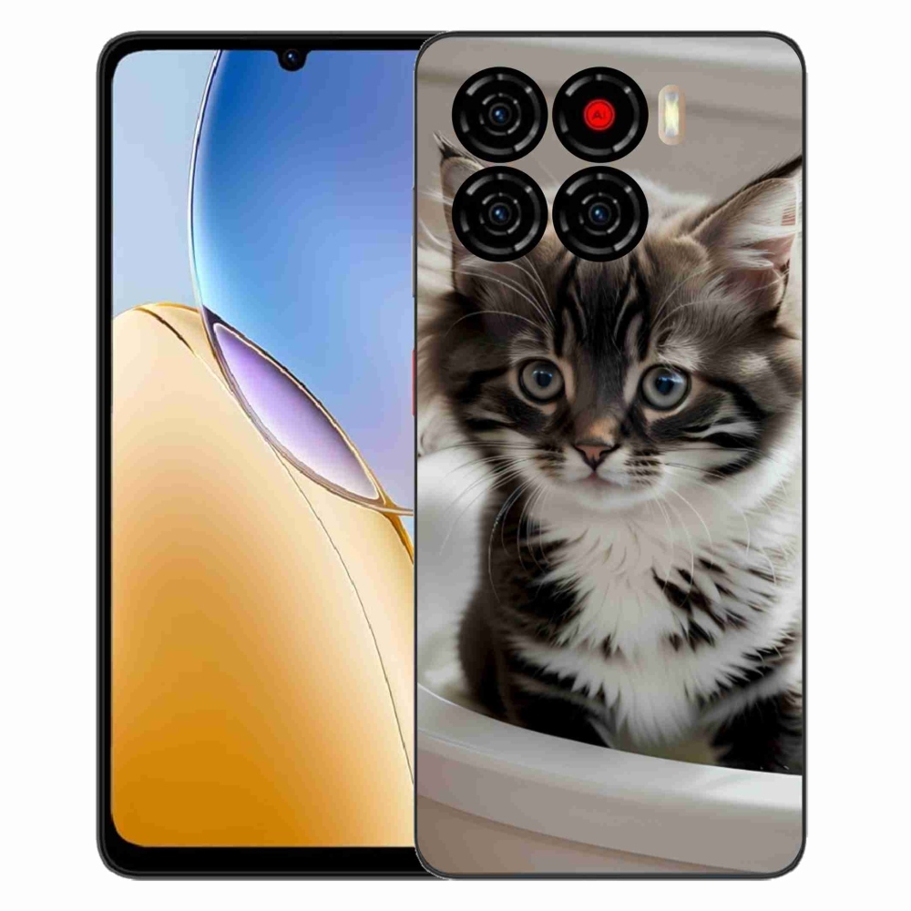 ZTE Blade A56 zselés tok mmCase - kíváncsi cica