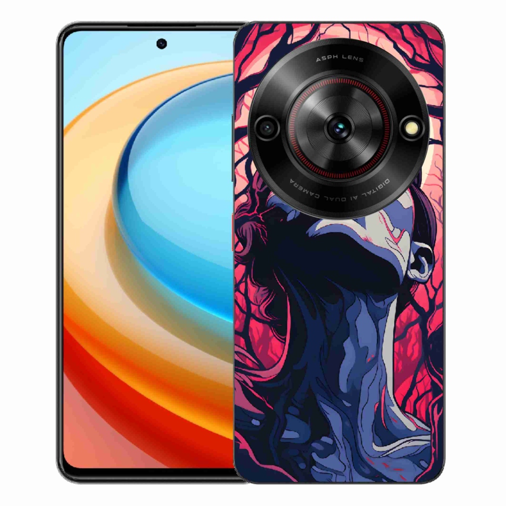 ZTE Blade A75 zselés borító mmCase - absztrakt arc