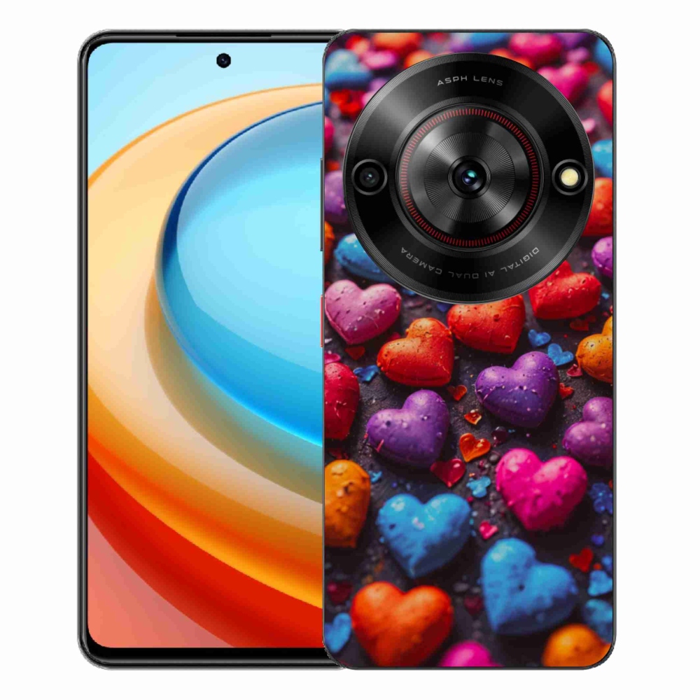 ZTE Blade A75 zselés tok mmCase - színes szív
