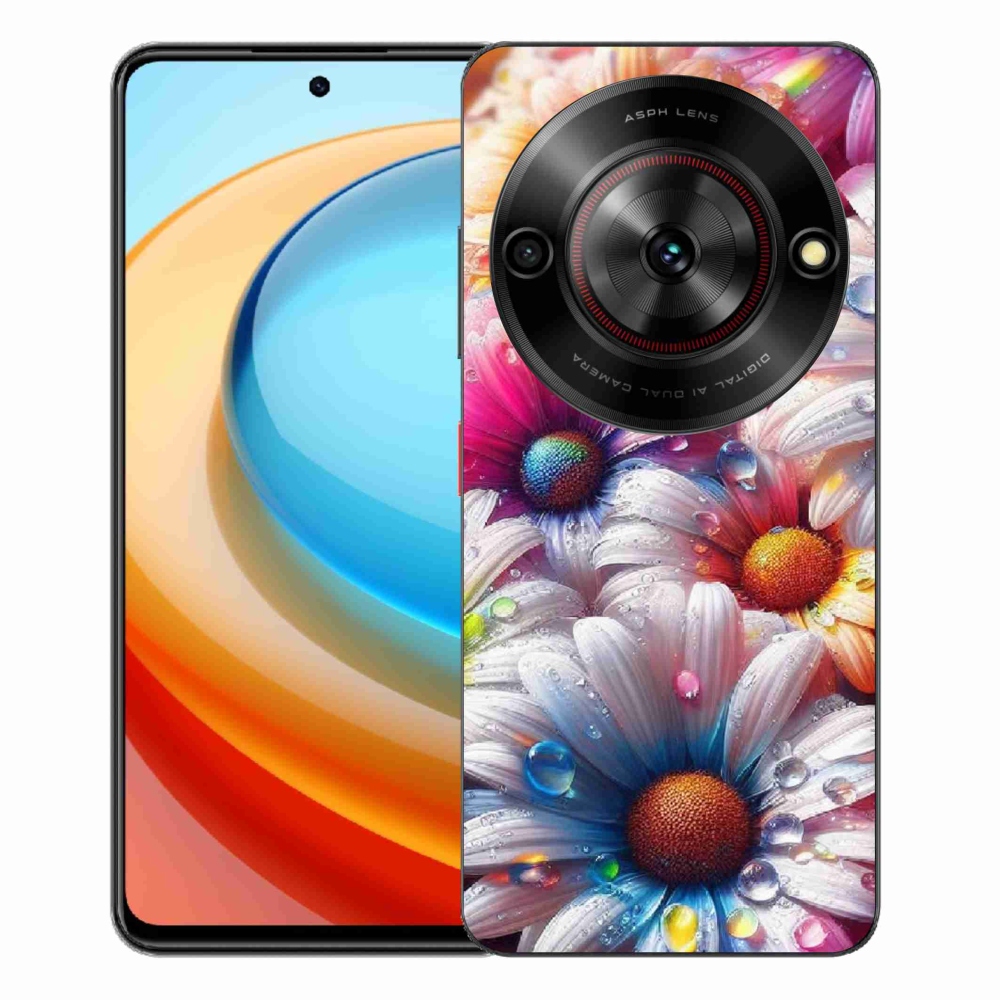 ZTE Blade A75 zselés tok mmCase - színes margaréták