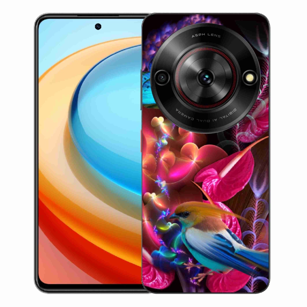 ZTE Blade A75 zselés tok mmCase - színes virágok