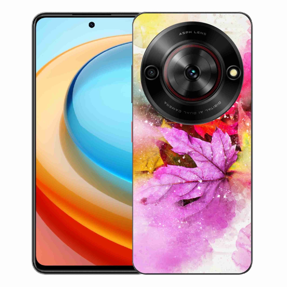 ZTE Blade A75 zselés tok mmCase - színes levelek