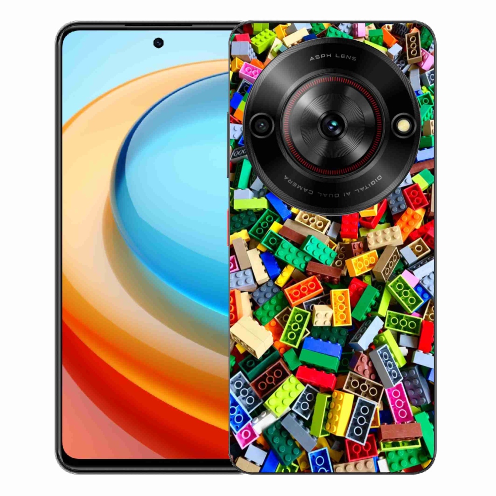 ZTE Blade A75 zselés borító mmCase - színes építőelemek