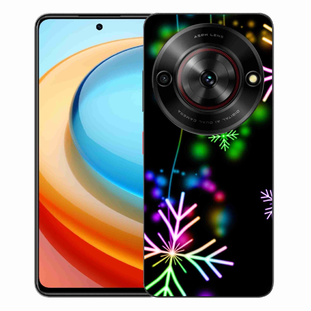 ZTE Blade A75 zselés borítás mmCase - színes pelyhekkel