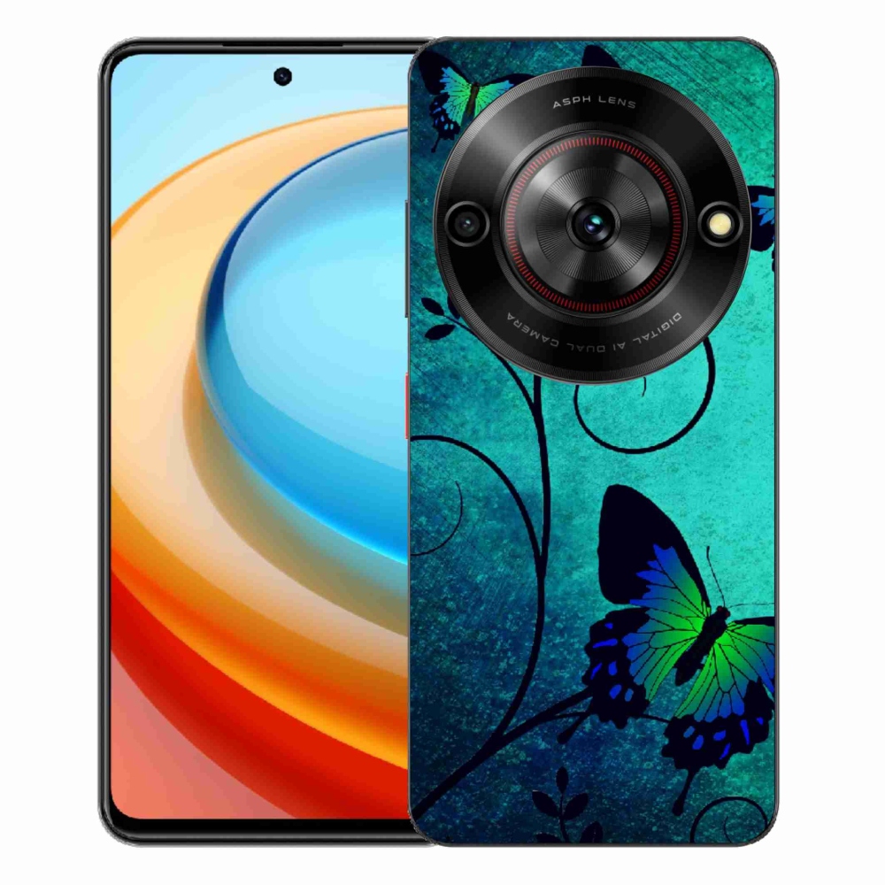 ZTE Blade A75 zselés tok mmCase - színes pillangókhoz