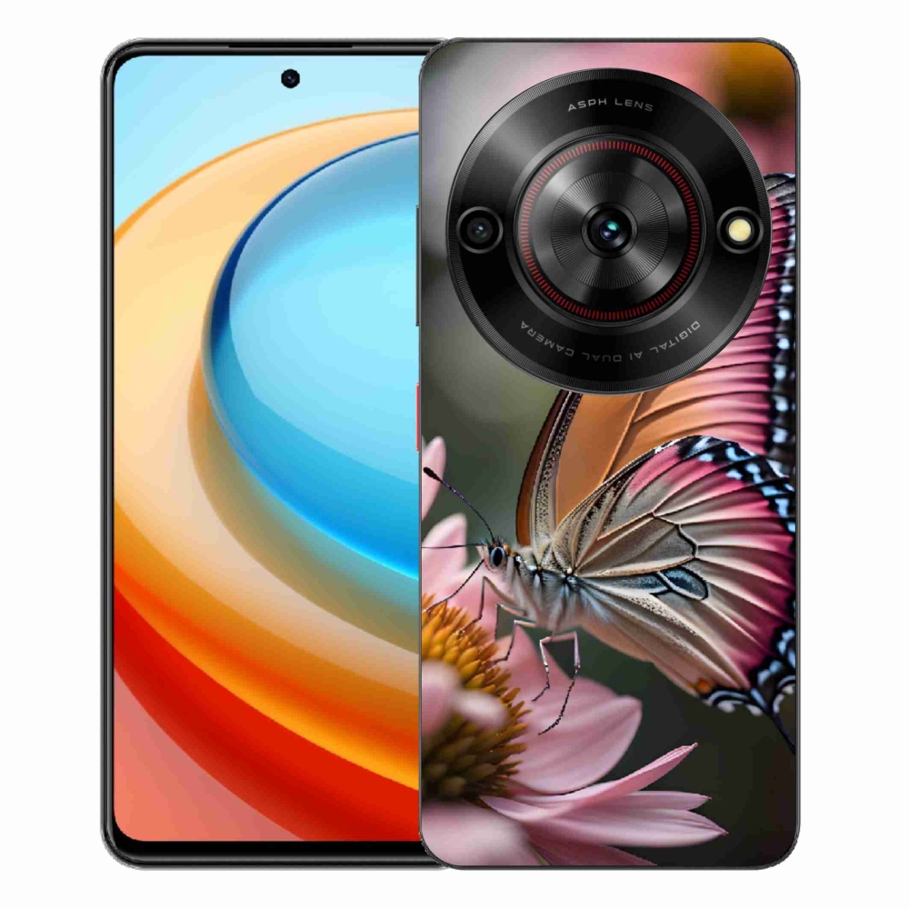 ZTE Blade A75 zselés tok mmCase - színes pillangó