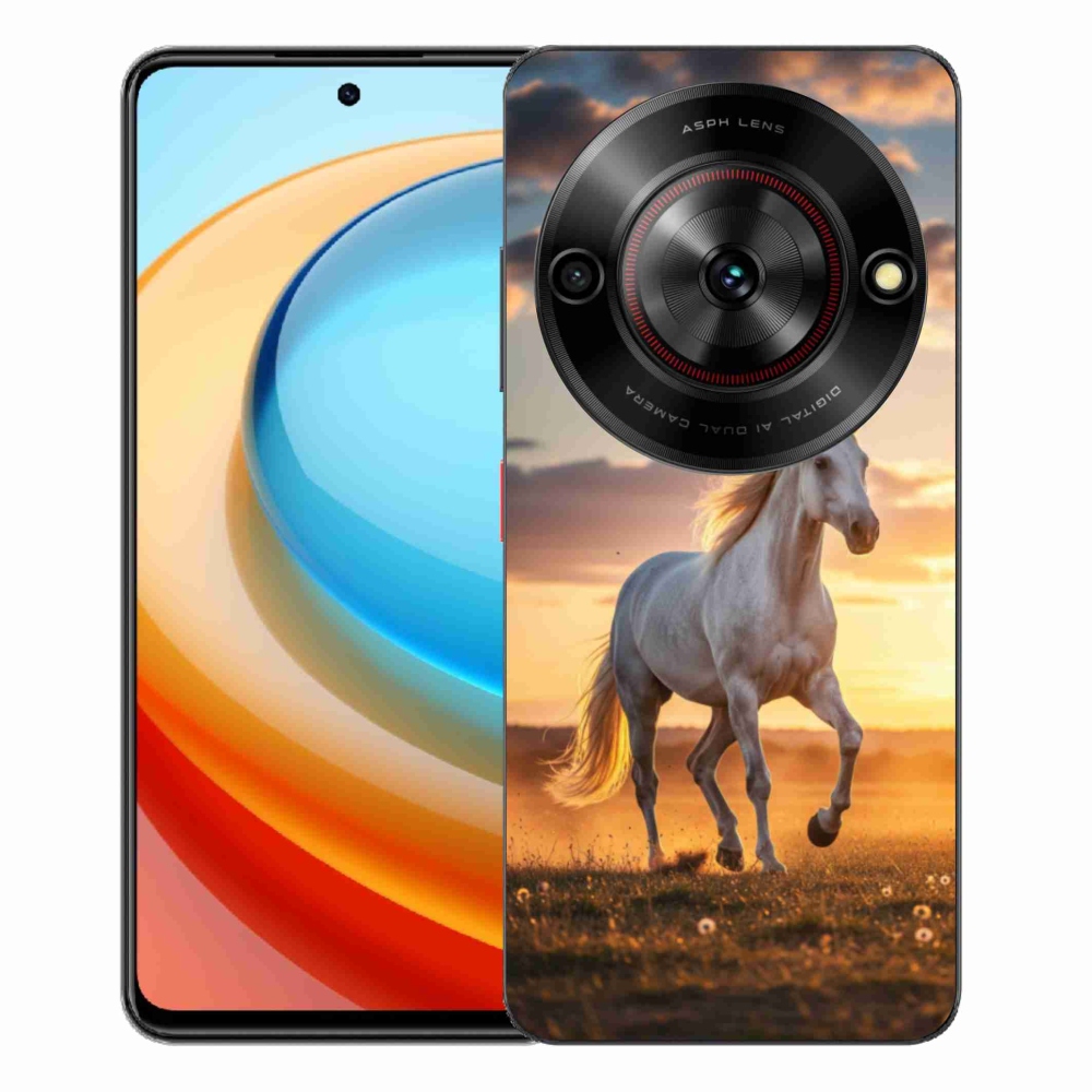 ZTE Blade A75 zselés borítás mmCase - futó fehér ló 2