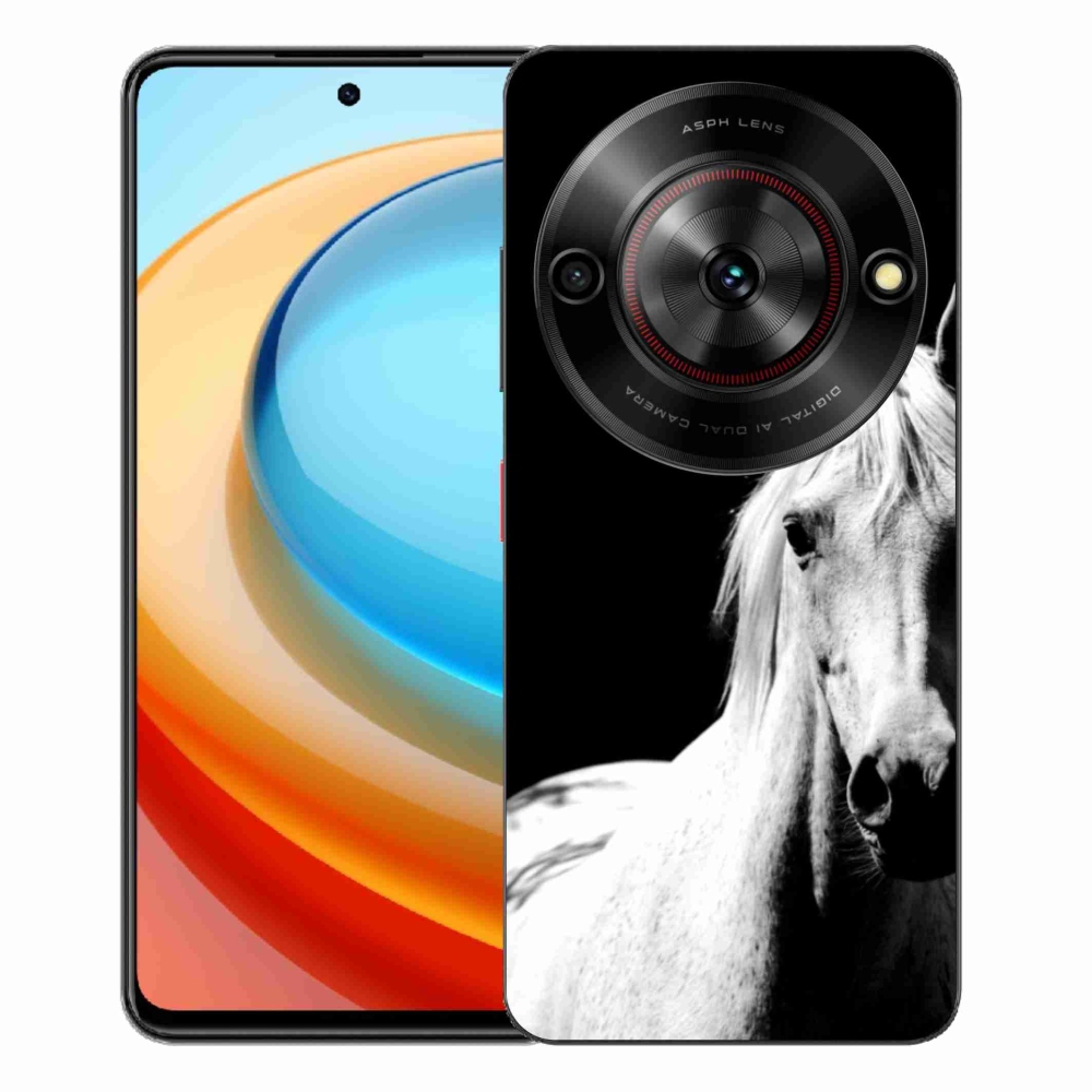 ZTE Blade A75 zselés tok mmCase - fehér ló 5