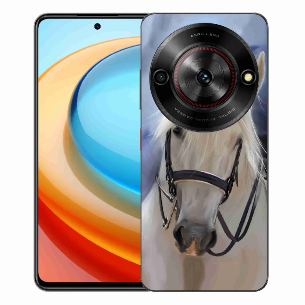 ZTE Blade A75 zselés tok mmCase - fehér ló