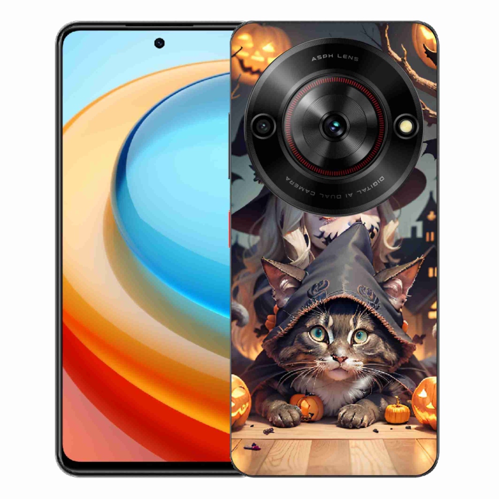 ZTE Blade A75 zselés tok mmCase - macskás boszorkány