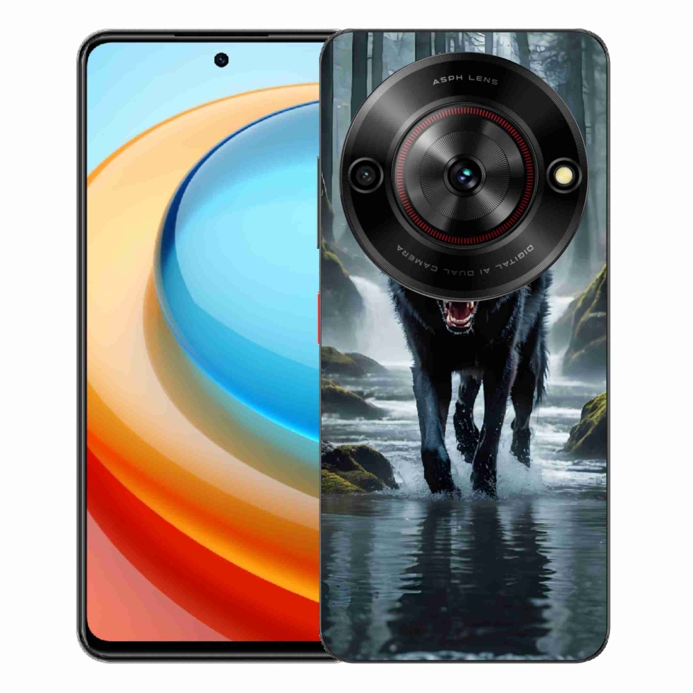 ZTE Blade A75 zselés tok mmCase - fekete farkas