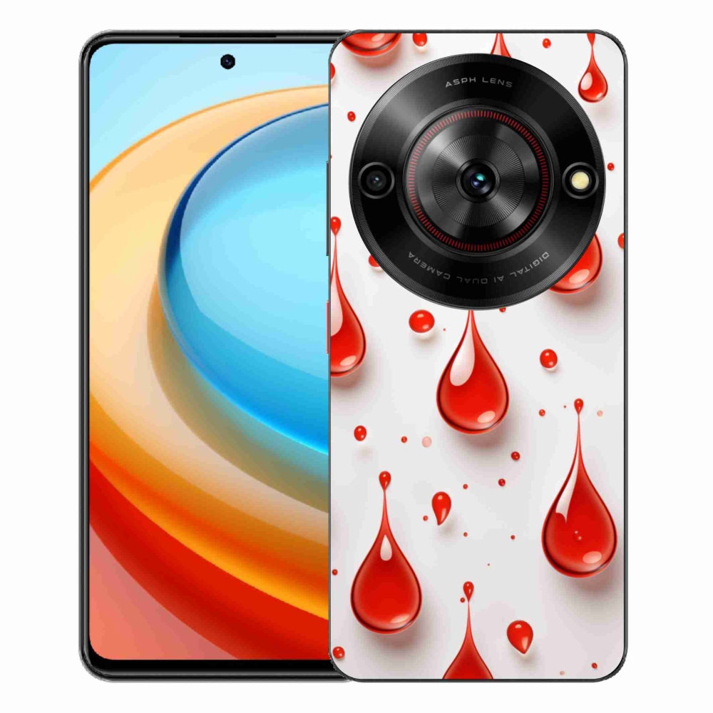 ZTE Blade A75 zselés tok mmCase - piros cseppek