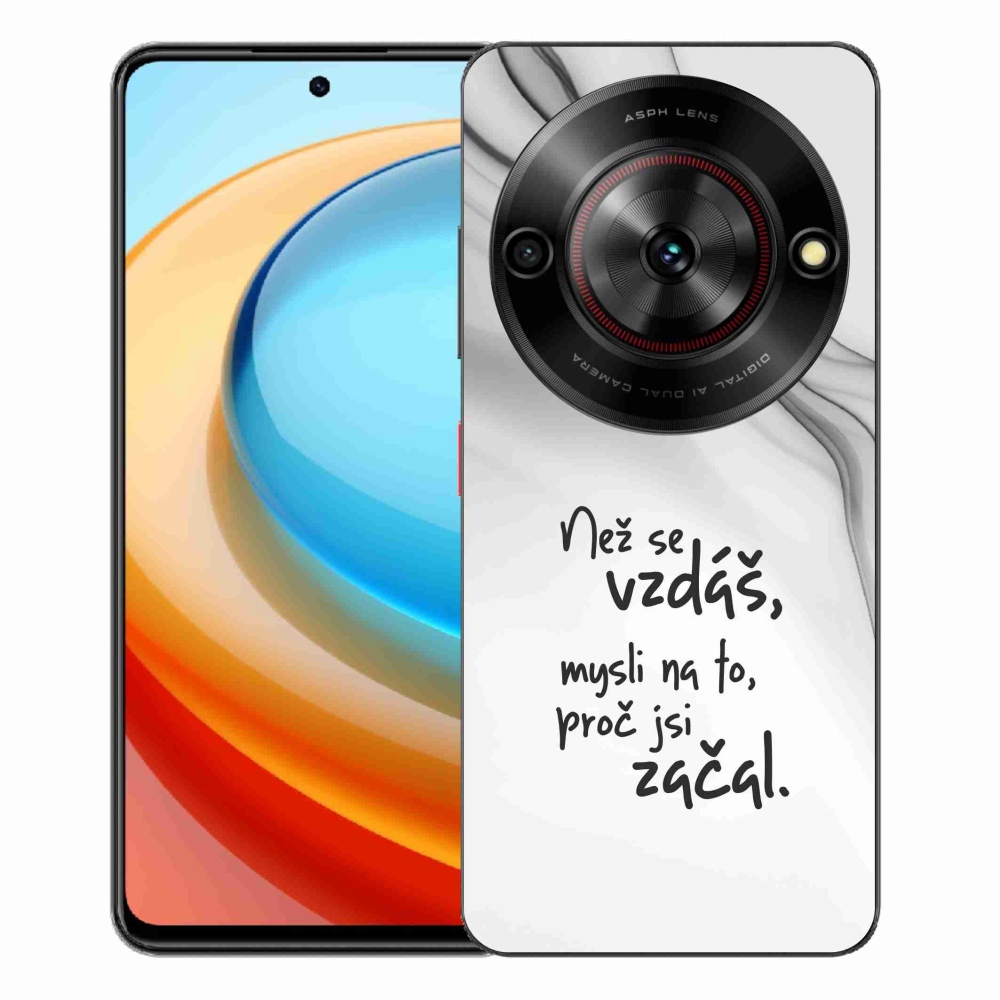 ZTE Blade A75 zselés borítás mmCase - idézet 2 fehér háttér