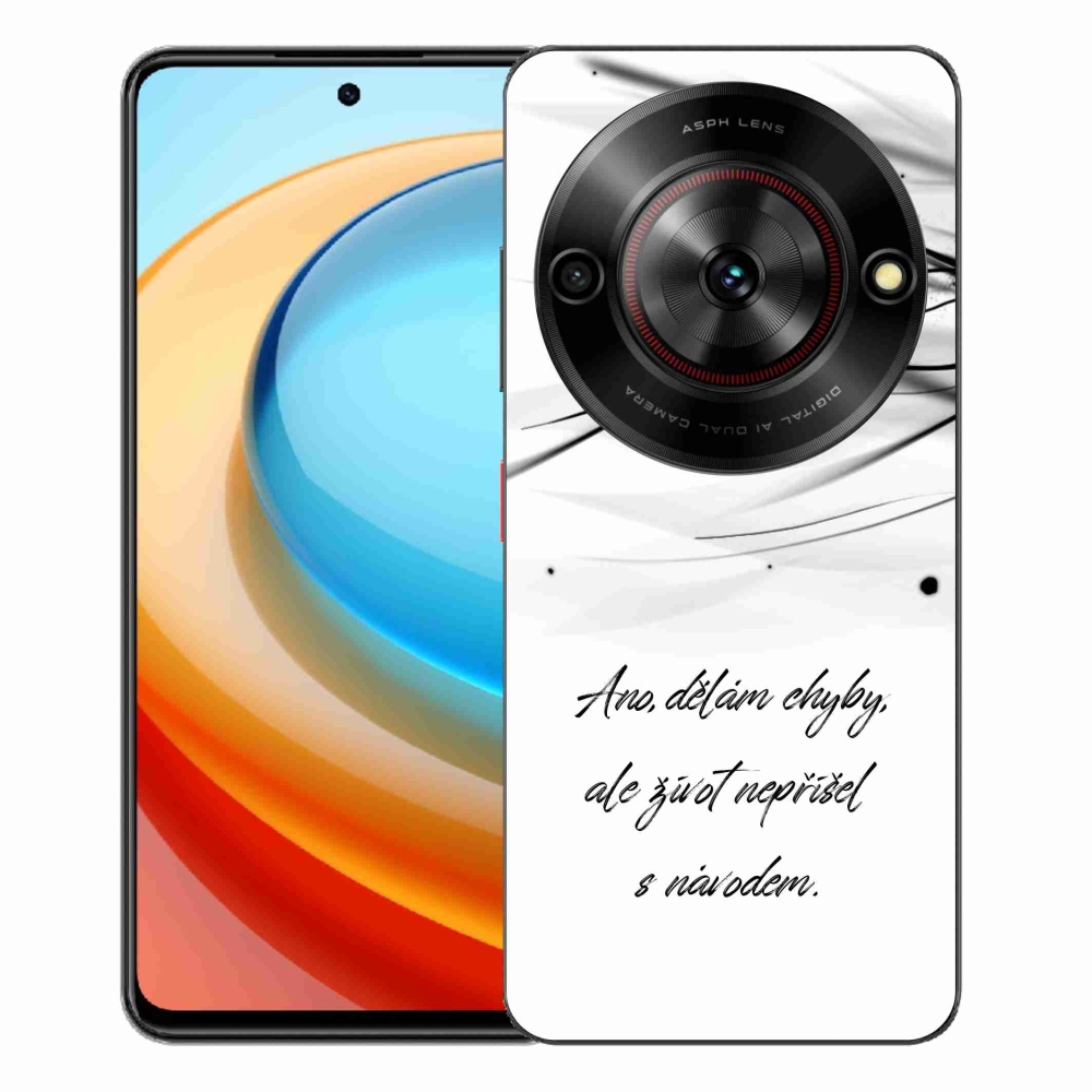 ZTE Blade A75 zselés borítás mmCase - idézem fehér háttérrel