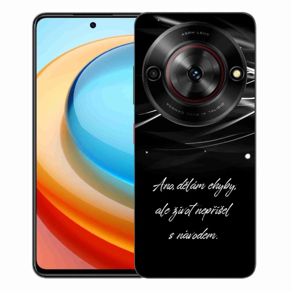 ZTE Blade A75 zselés borítás mmCase - idézem fekete háttérrel