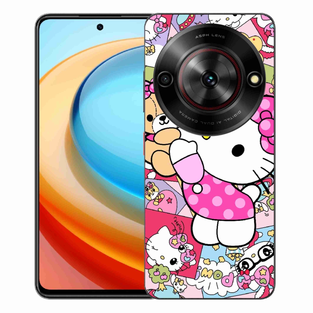 ZTE Blade A75 zselés borítás mmCase - aranyos cica