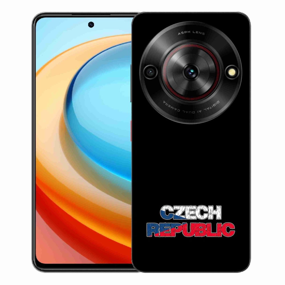 ZTE Blade A75 zselés tok mmCase - Csehország fekete háttér