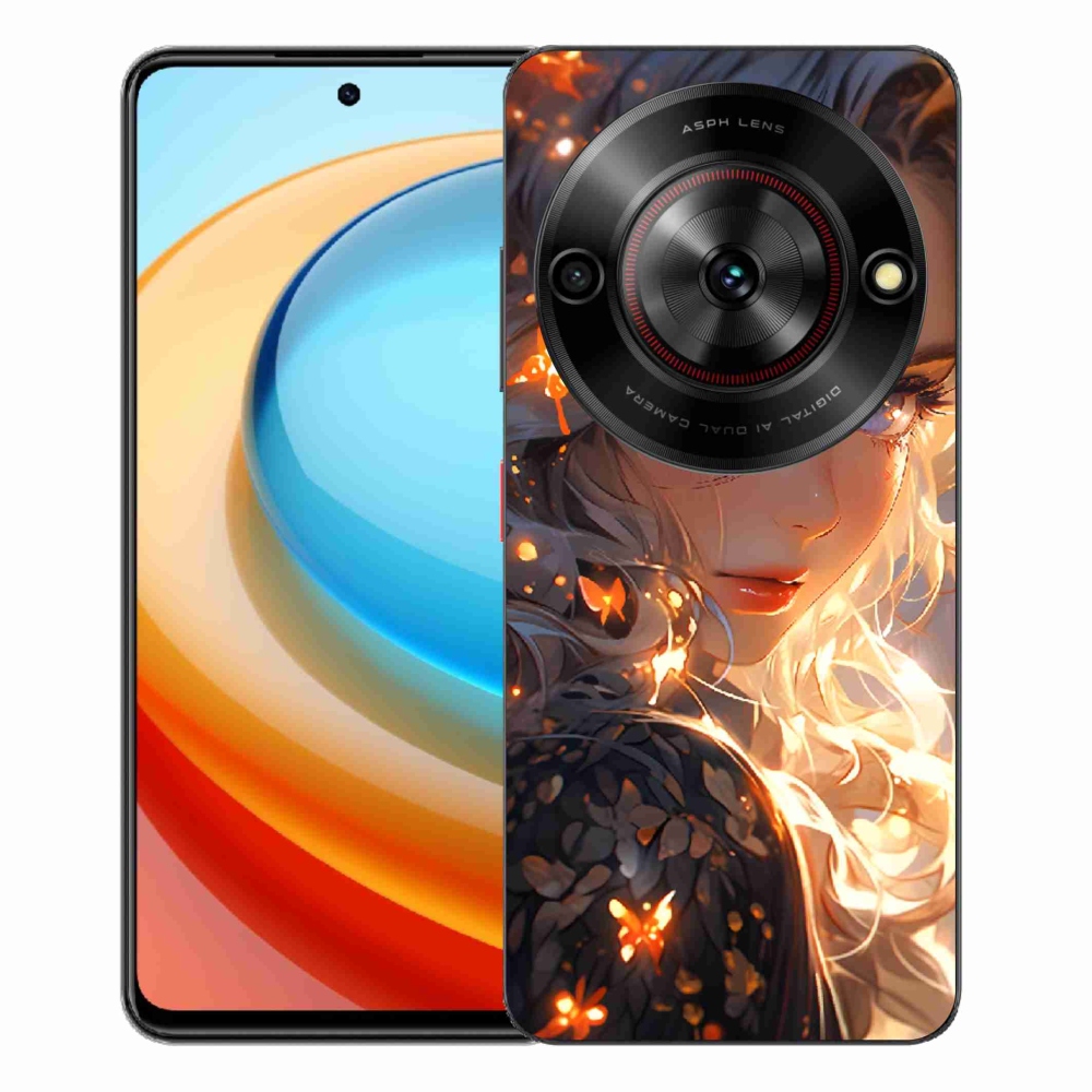 ZTE Blade A75 zselés tok mmCase - lány és pillangók