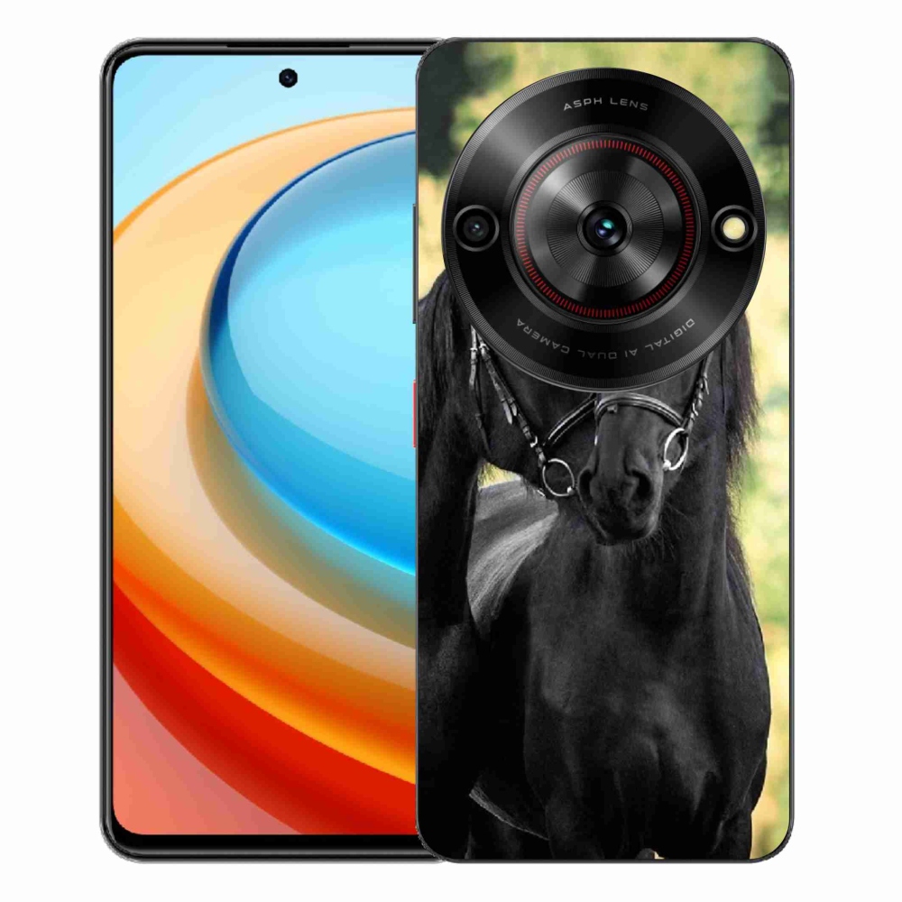 ZTE Blade A75 zselés borítás mmCase - két fekete ló