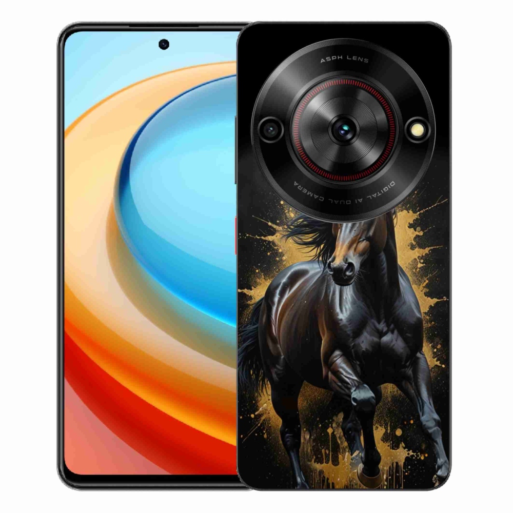 ZTE Blade A75 zselés tok mmCase - elegáns fekete ménes