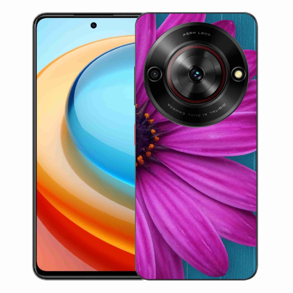 ZTE Blade A75 zselés tok mmCase - lila százszorszép