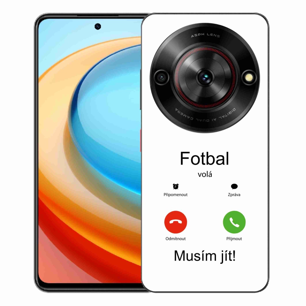 ZTE Blade A75 zselés borítás mmCase - futballhívások fehér háttérrel