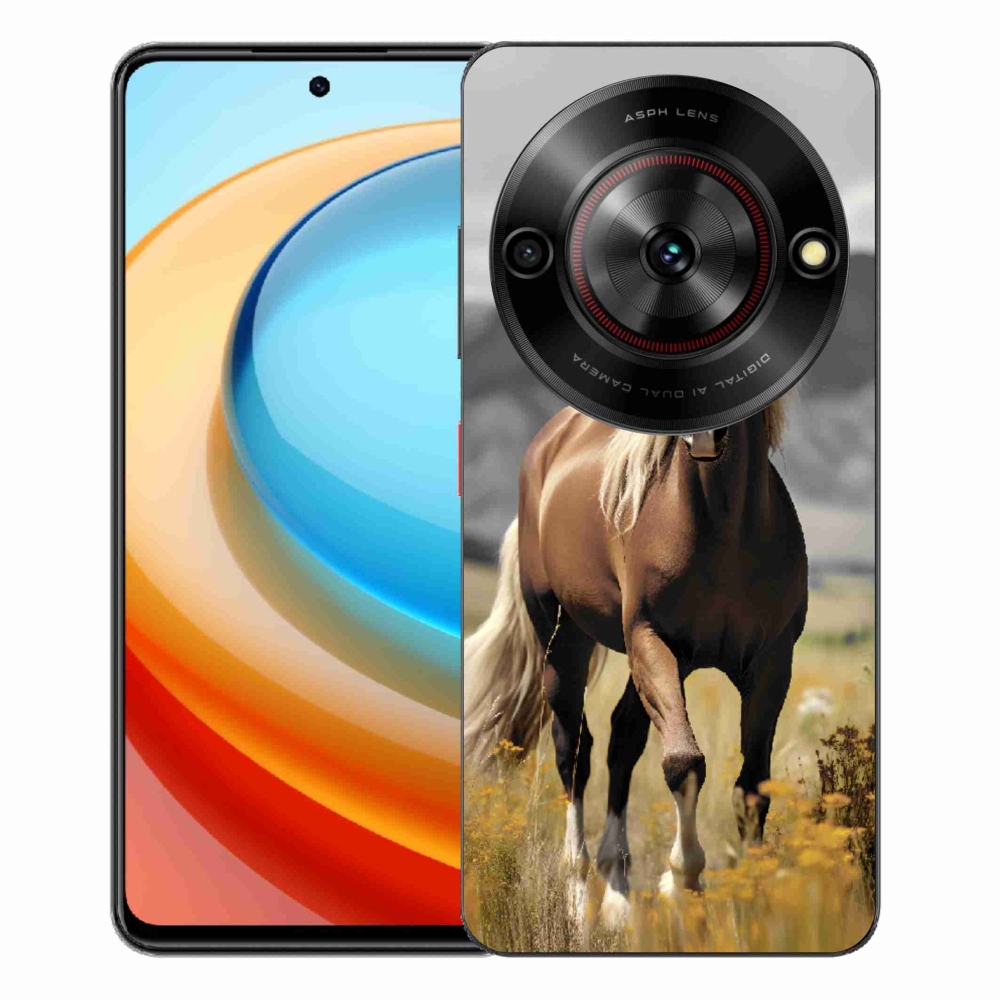 ZTE Blade A75 zselés tok mmCase - barna ló 1