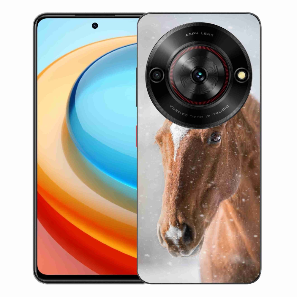 ZTE Blade A75 zselés tok mmCase - barna ló 2