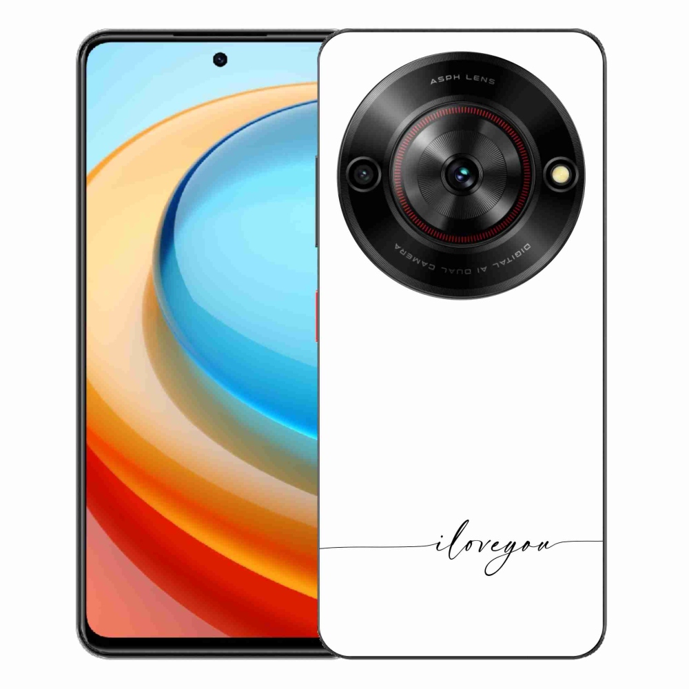 ZTE Blade A75 zselés borító mmCase - I love you fehér háttérrel