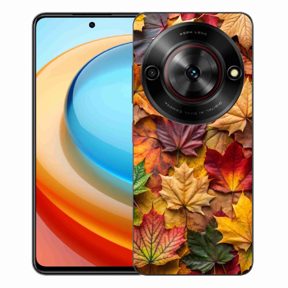 ZTE Blade A75 zselés tok mmCase - juharlevelek 2