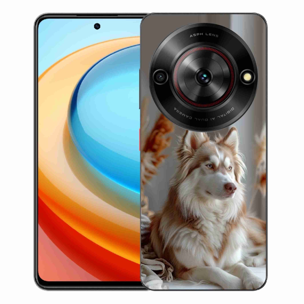 ZTE Blade A75 zselés borítás mmCase - csendes szibériai husky