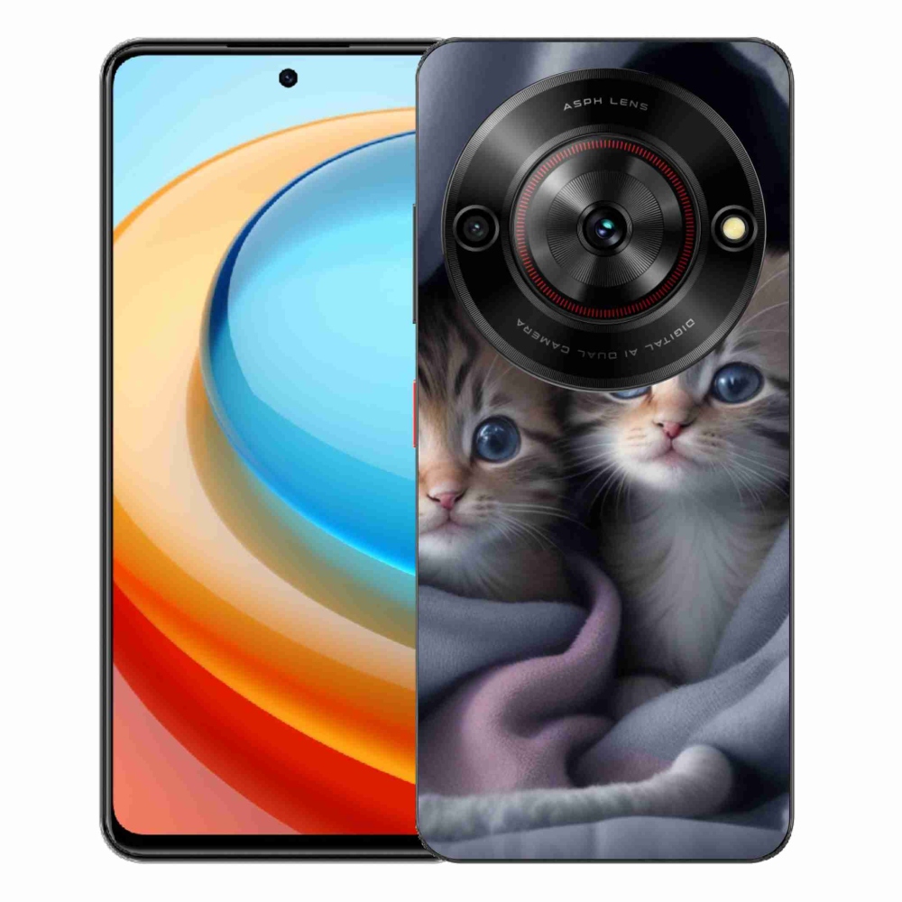 ZTE Blade A75 - cat duo 2 - zselés borítás mmCase a ZTE Blade A75-hez