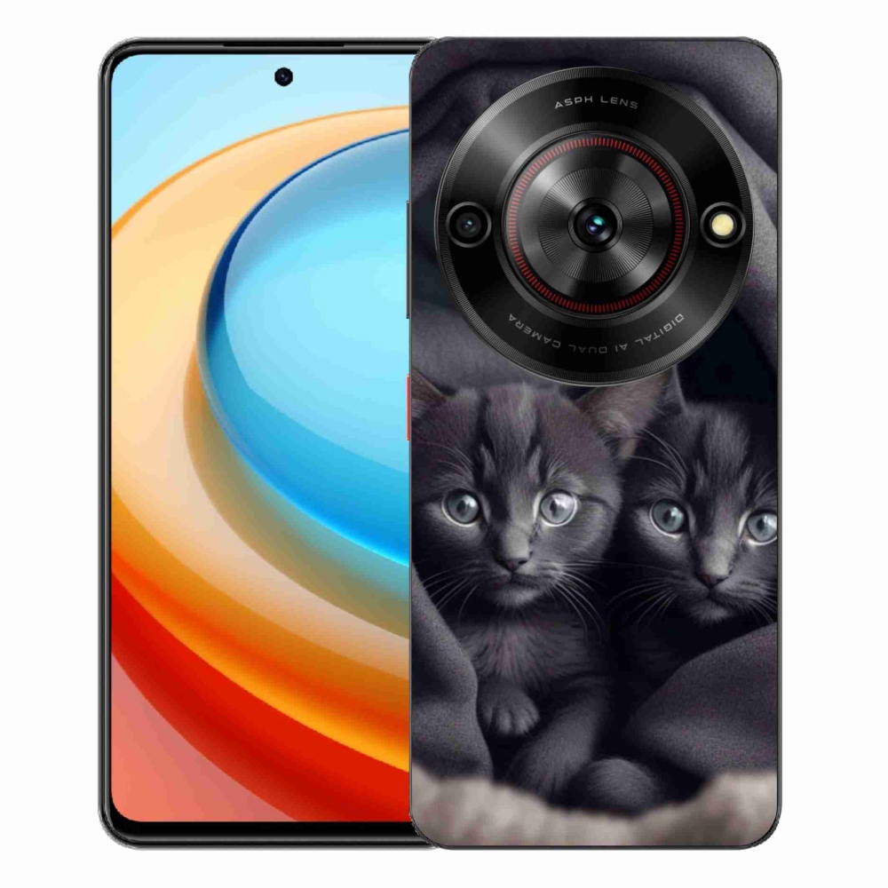 ZTE Blade A75 zselés borítás mmCase - cat duo - ZTE Blade A75-hez
